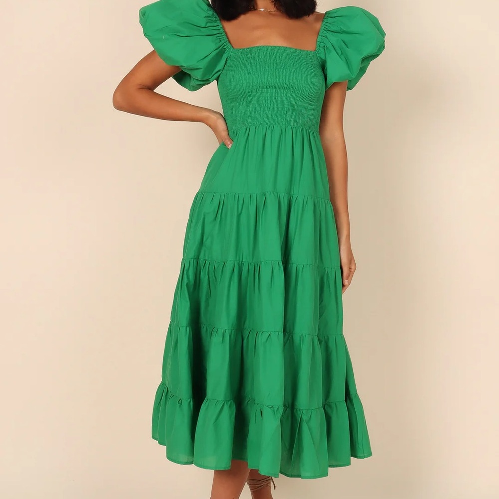 Petal & Pup Green Midi Dress